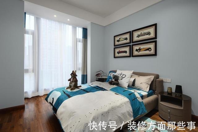 背景墙|120平现代简约风三居室，灰色瓷砖上墙效果真是不错
