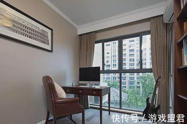 邻居|120平美式新房,刚装修完邻居就争先上门观赏,都说很喜欢书房