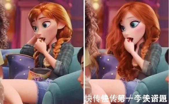 女主|给冰雪奇缘女主开“美颜”如何本来小清新,这下变“俗颜”了!