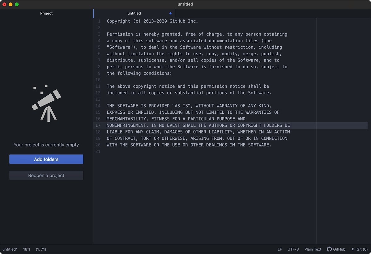 Atom for Mac v1.60.0 代码编辑器-下载否