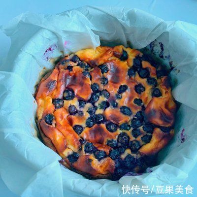 蓝莓|低卡甜品｜蓝莓酸奶巴斯克｜80大卡的快乐