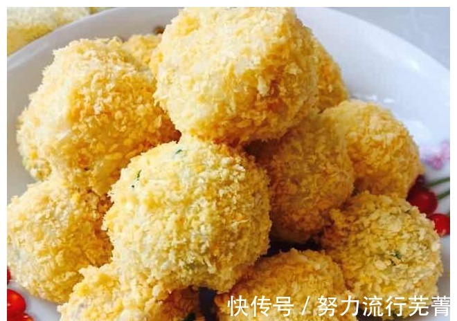 章鱼小丸子|家中自制“虾球”，素食荤做，个个外脆里嫩，“小白”也不怕失败！