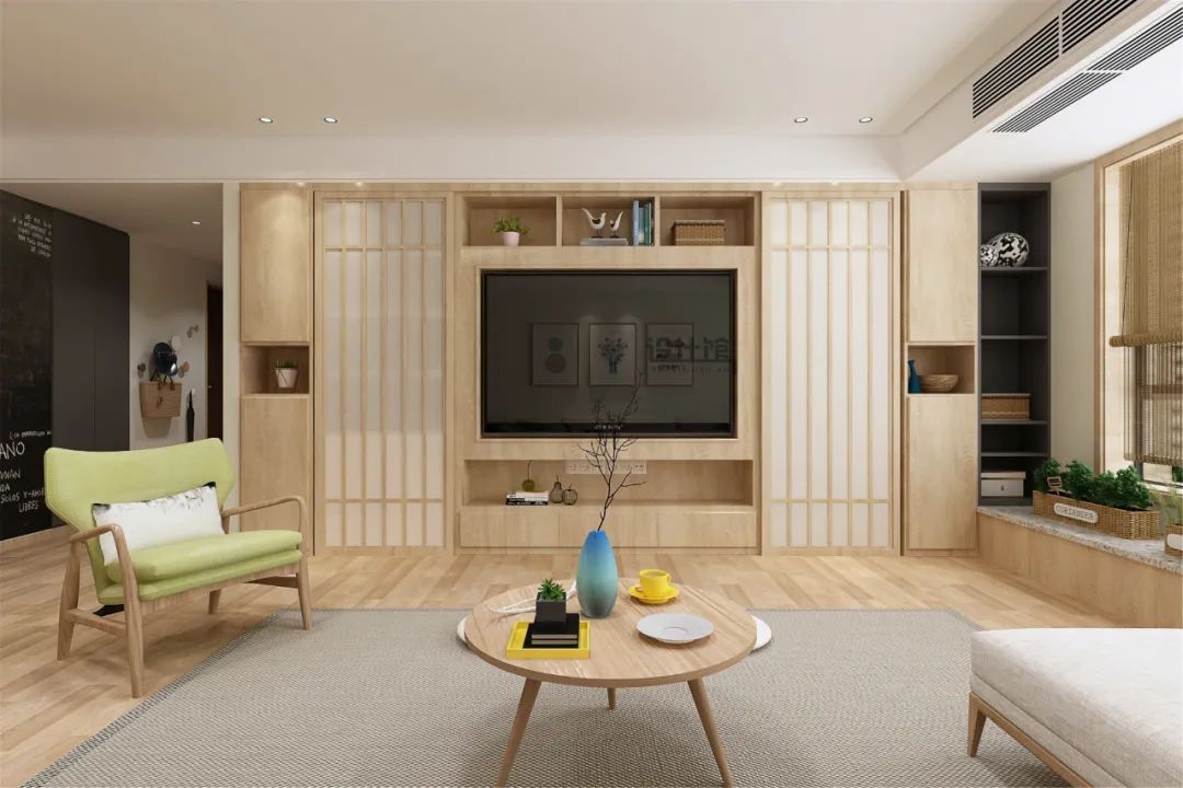 电视墙|定制柜做电视墙，收纳能力真的强！客厅不想杂乱，就照着装