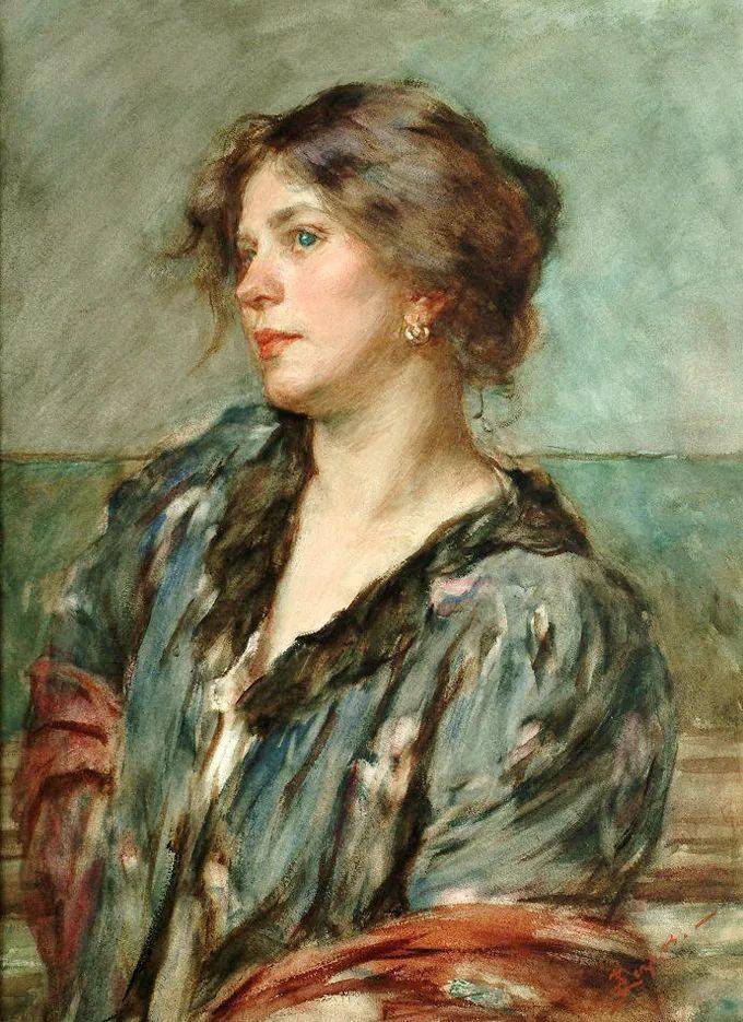 艺术学院!19世纪油画家笔下细腻的年轻漂亮女子,人物造型丰韵端庄 雍容华贵