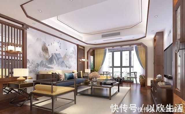 餐厨|248平米新中式，听了老婆的话，买两套平层打通比别墅住的还舒服