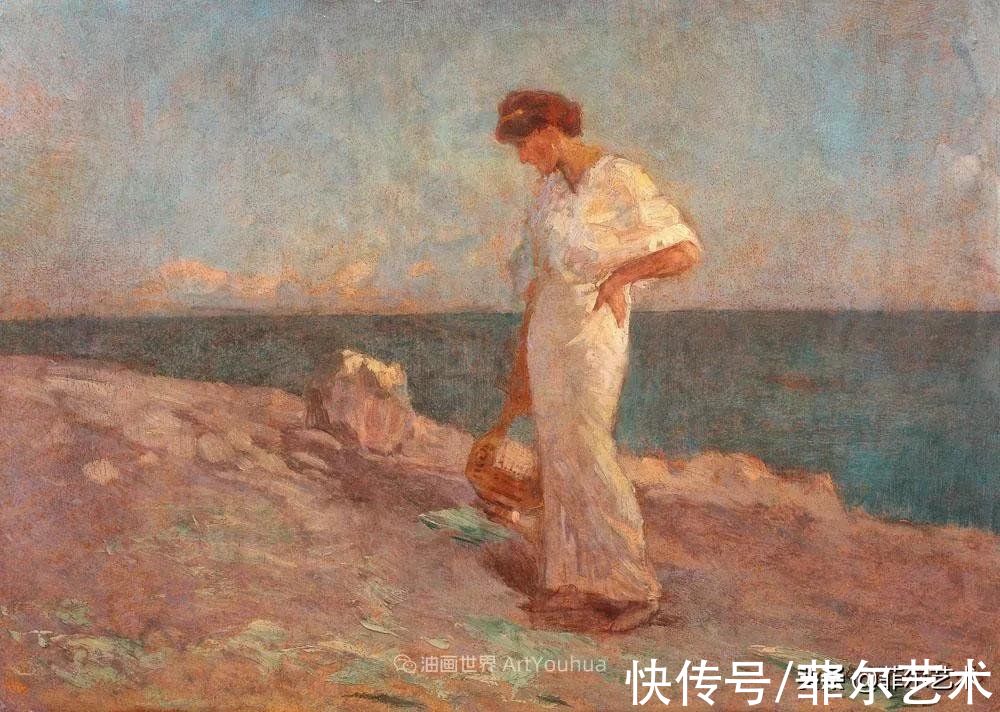 佛蒙特|罗马尼亚画家尼古拉·佛蒙特大笔触人物与风景油画作品欣赏