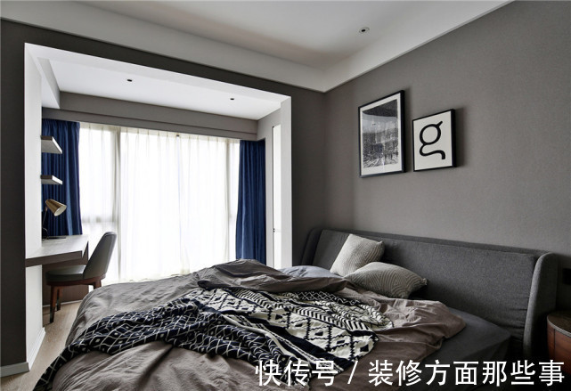 太卡通|133㎡现代风四居室,局部点缀了一些黄色及挂画来点亮空间