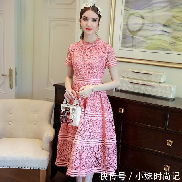 水溶|时尚OL连衣裙,白富美穿出来