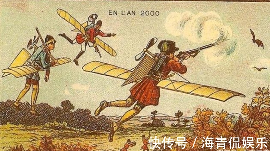 想象力&100年前的画家想象未来,并画了17幅画,网友神预言!