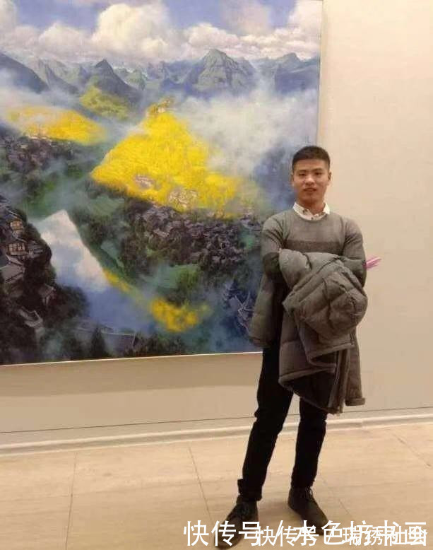 山水画@画家专栏 │钟徐飞——东风一样翠红新, 绿水青山又可人