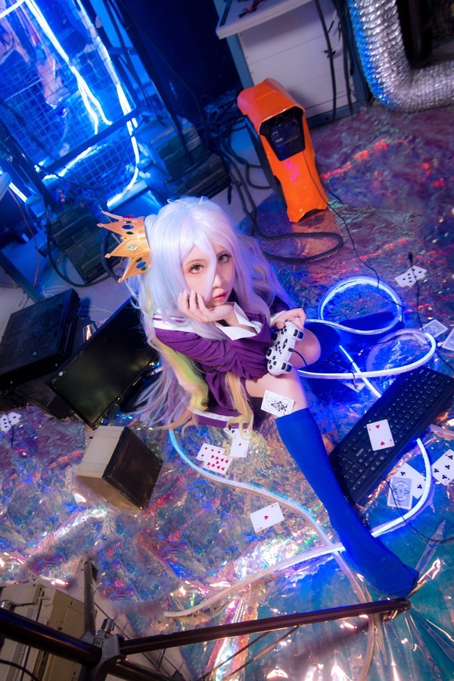 强行|cos:「游戏人生」 白,强行装萌