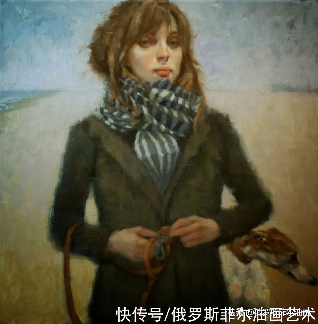 弗洛伊德$美国画家桑德拉·弗朗德的油画里,充满了微妙而引人注目的情感