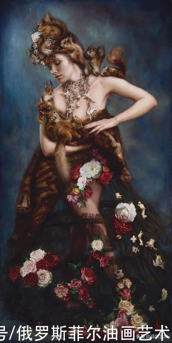 曼努克&自然野性!亚美尼亚女艺术家曼努克的唯美油画作品欣赏