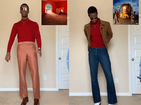 t恤|黑人时尚模特走红网络，复古时尚风引人注目，还获评最佳着装奖