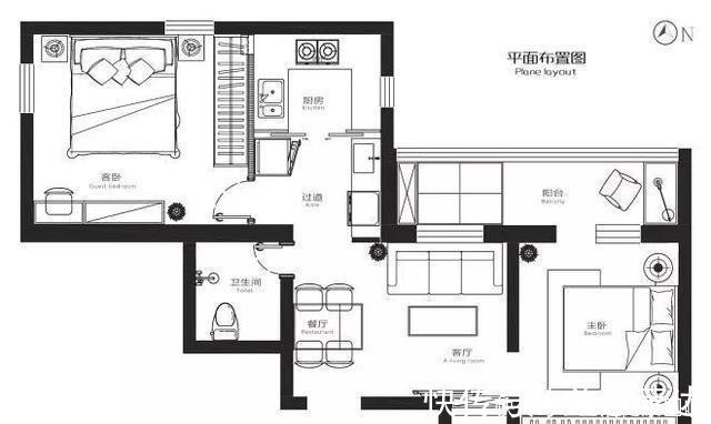客餐厅|走进她的家,似乎全世界都安静了,65㎡的小公寓里处处是心动!