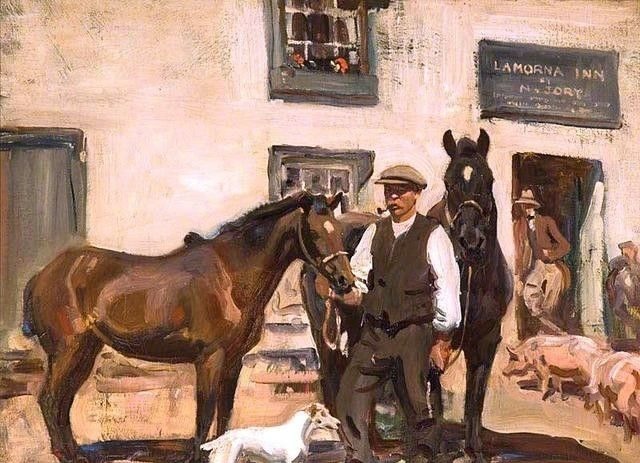 马乔里&英国最杰出的画家之一阿尔弗雷德·詹姆斯·芒宁斯油画作品欣赏