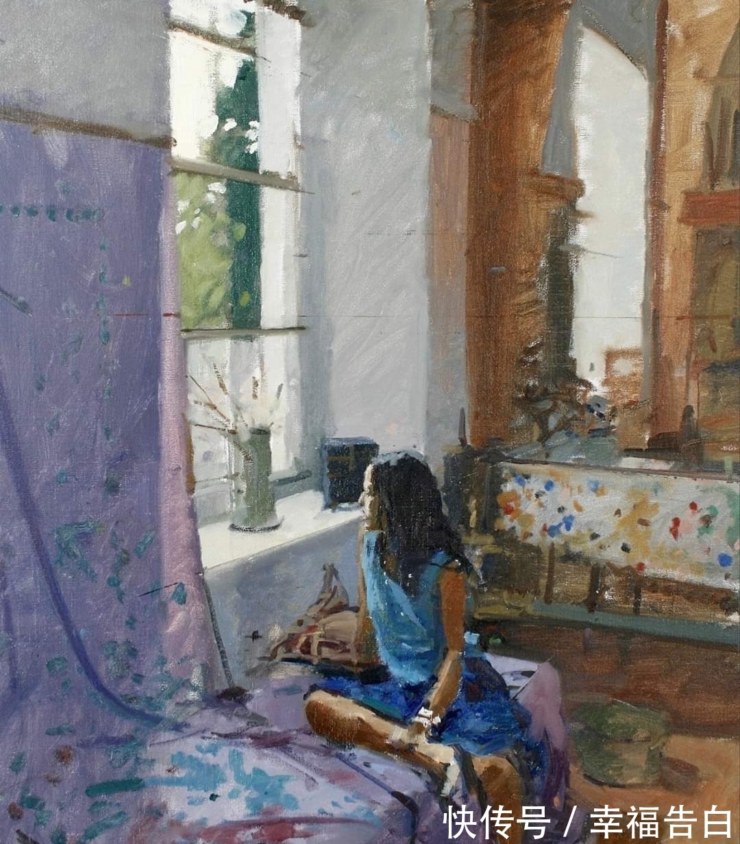 作品!英国画家 Ken Howard人物、风景作品集