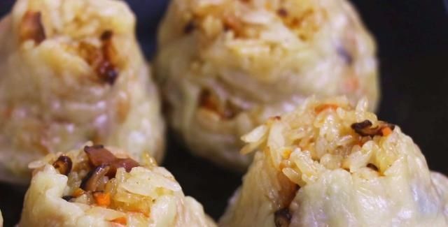 烧麦|糯米和面粉的结合太美味了如果你不做饭，就不需要烙饼很好吃，又软又粘