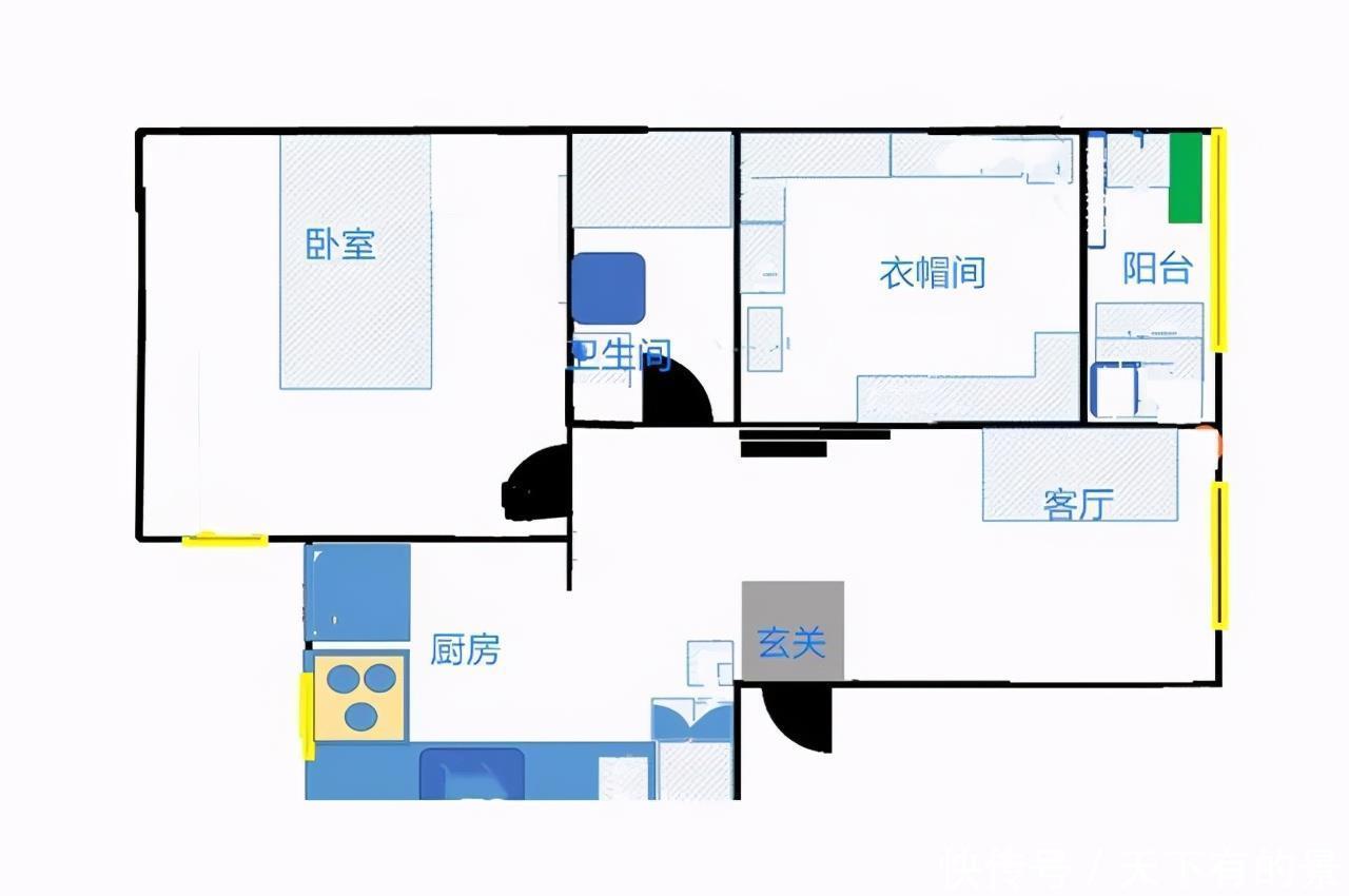 餐边柜|夫妻改造56㎡老破小，变身简约舒适的小婚房，小餐厅设计真机智！