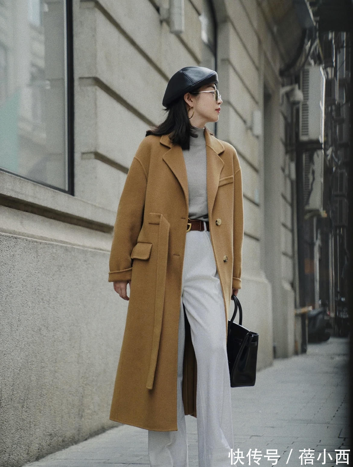 博主|冬季最流行的是“大衣”,跟三木穿4个高级款,搭配裤子裙子都美