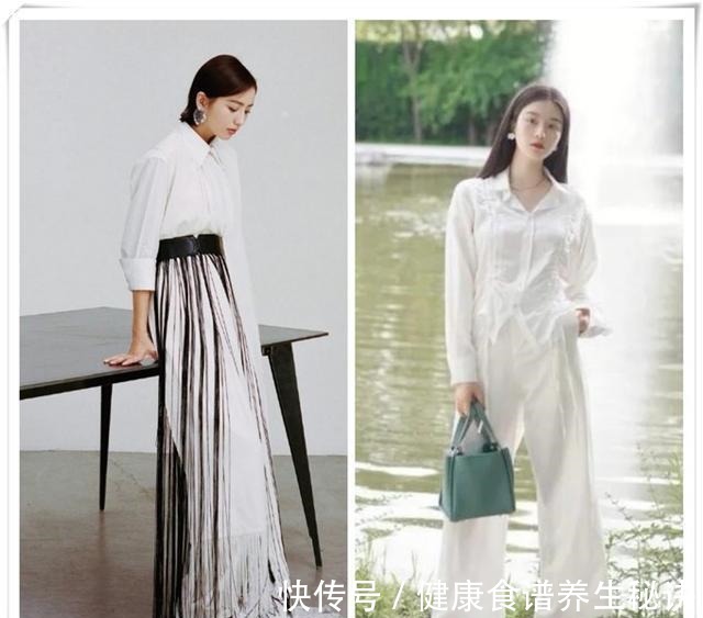 中年女性 阔腿裤+衬衫=中年女性气质穿搭,开春正流行!