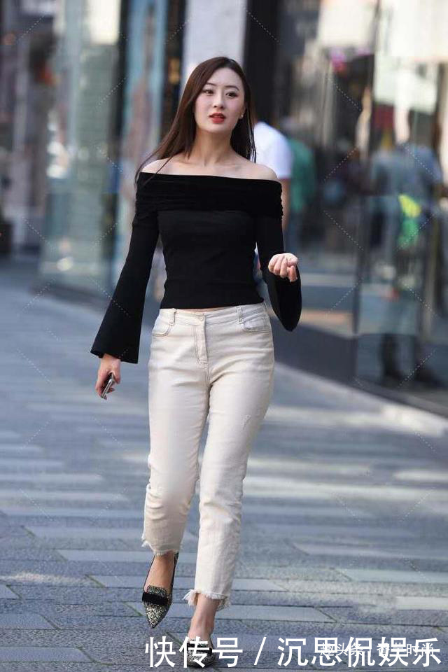 牛仔裤款式多样,从细节设计到配色,选对版型才能美出时髦感