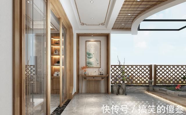 主卧室|130平米新中式风,听了老公的话,餐厅酒柜这样设计,美观又实用