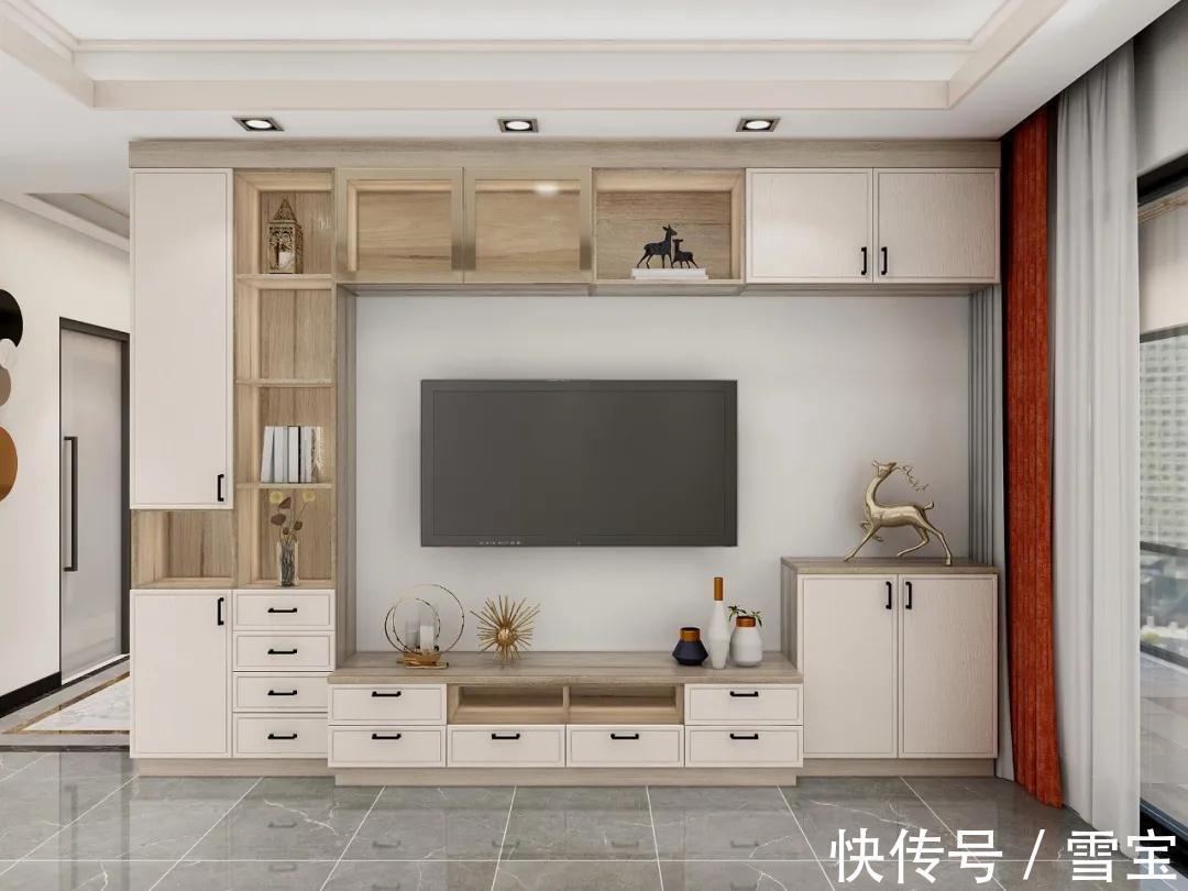 雪宝|板材十大品牌:定制高颜值电视柜,就该这么装!