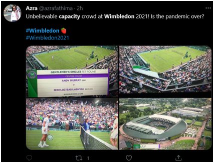 開(kāi)賽|溫網(wǎng)開(kāi)賽，觀(guān)眾“全場(chǎng)坐滿(mǎn)”且不戴口罩，網(wǎng)友擔(dān)憂(yōu)：“疫情結(jié)束了嗎？”