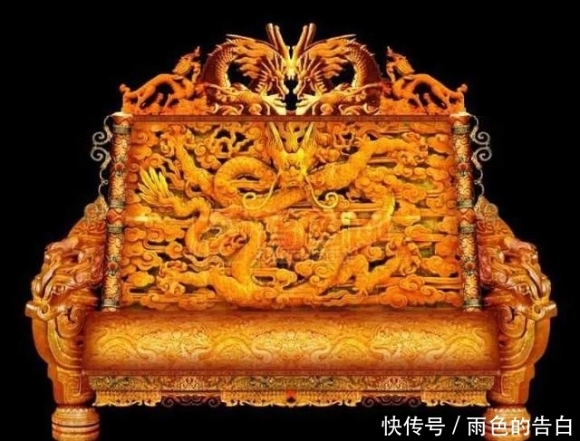 木头|皇帝做的金色龙椅 原来并非是黄金材质 而是木头做的