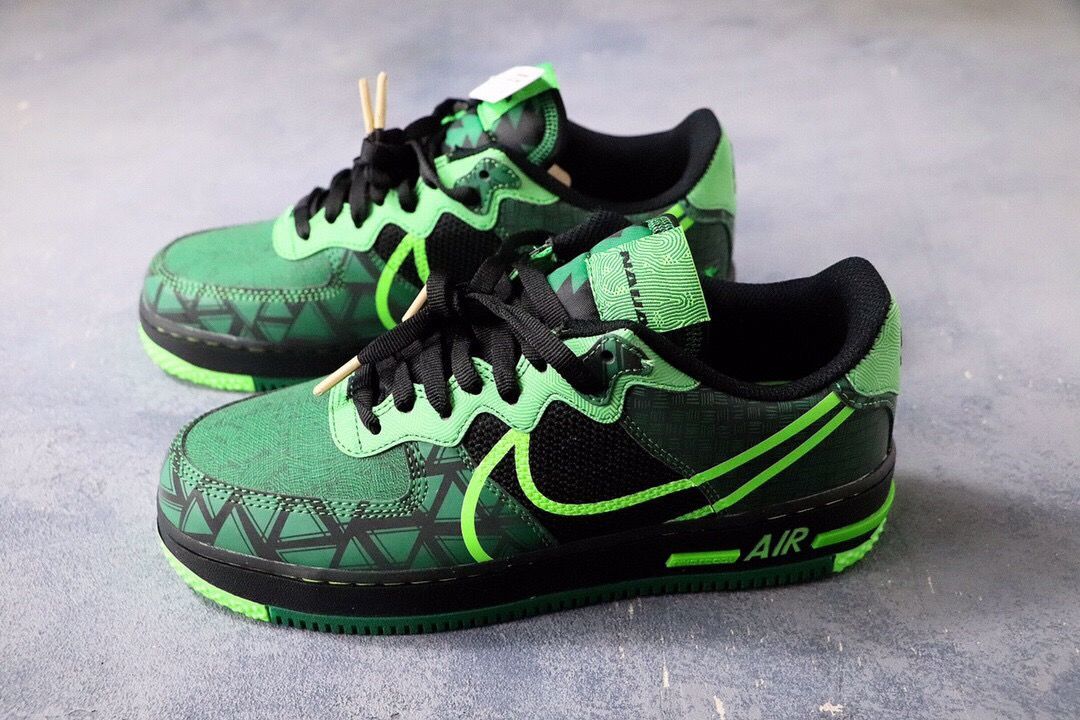 Nike Air Force 1 React QS “Naija” 黑绿