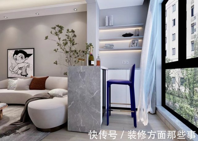 背景墙|97㎡现代风,以时尚打造空间,以新颖突出特点