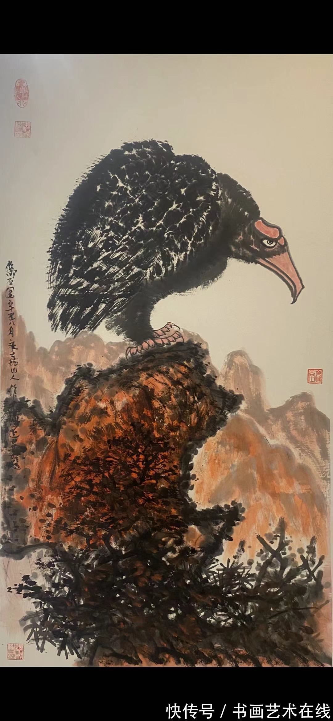 大师|取材灵活博采众长 独具风格——国画家、画鹰大家、指墨画艺术大师朱祖国