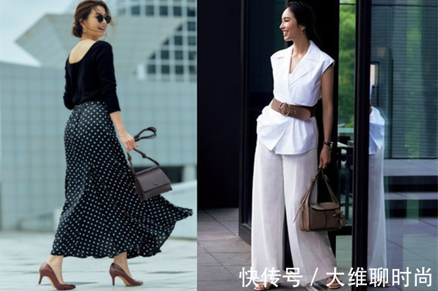 连衣裙 会穿的女人,基本款也能穿出高级感,极简穿搭凸显迷人的魅力