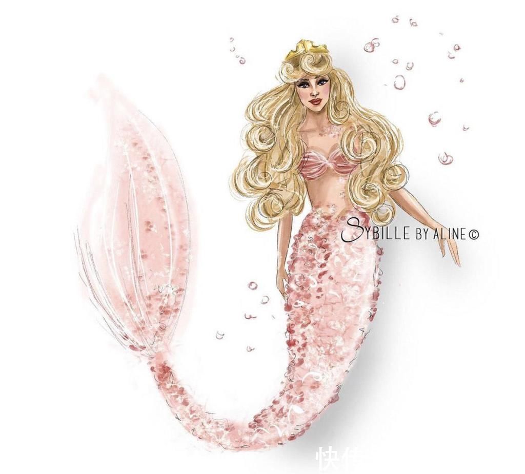 茉莉公主|迪士尼公主集体变身“美人鱼”,花木兰比艾莎还美,莫阿娜像大妈