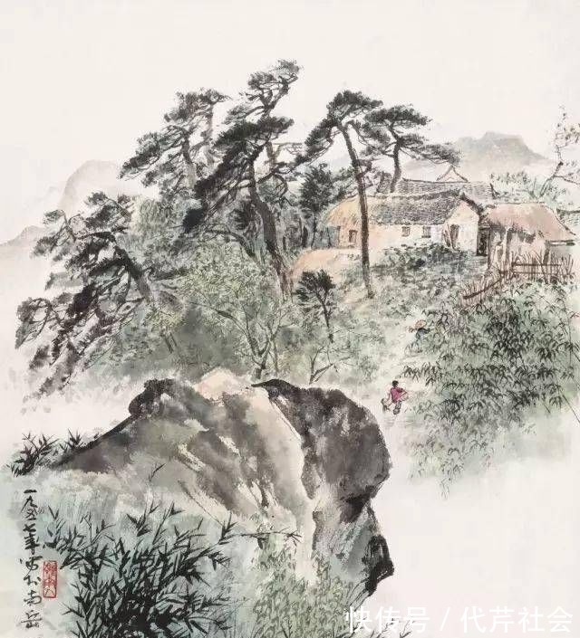 中国画#他是山水画大家,其画立意高远,是当代画坛的代表人物