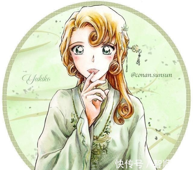 工藤新一|当名侦探柯南换上了古装,灰原哀像小仙女,毛利兰太可了