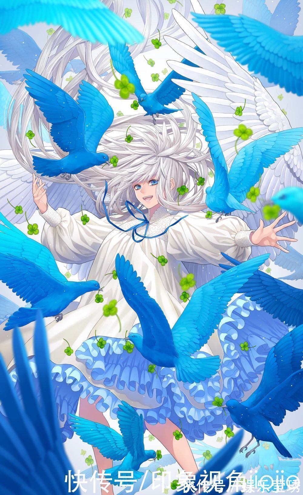 jiojio&五彩斑斓的白色系插画,霸气的画风,细节满满