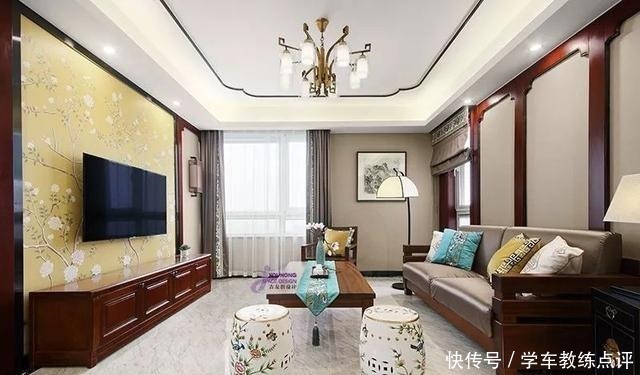 现代|新中式客厅电视墙,儒雅端庄,华丽大方!新中式客厅电视墙,儒雅端庄,华丽大方!