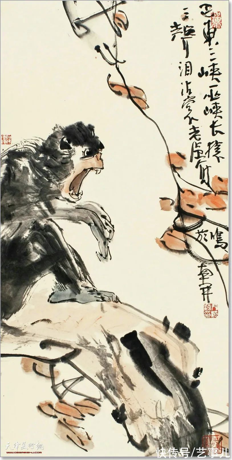 山静居画论#尹沧海教授动物系列作品欣赏:富有诗意的意象世界