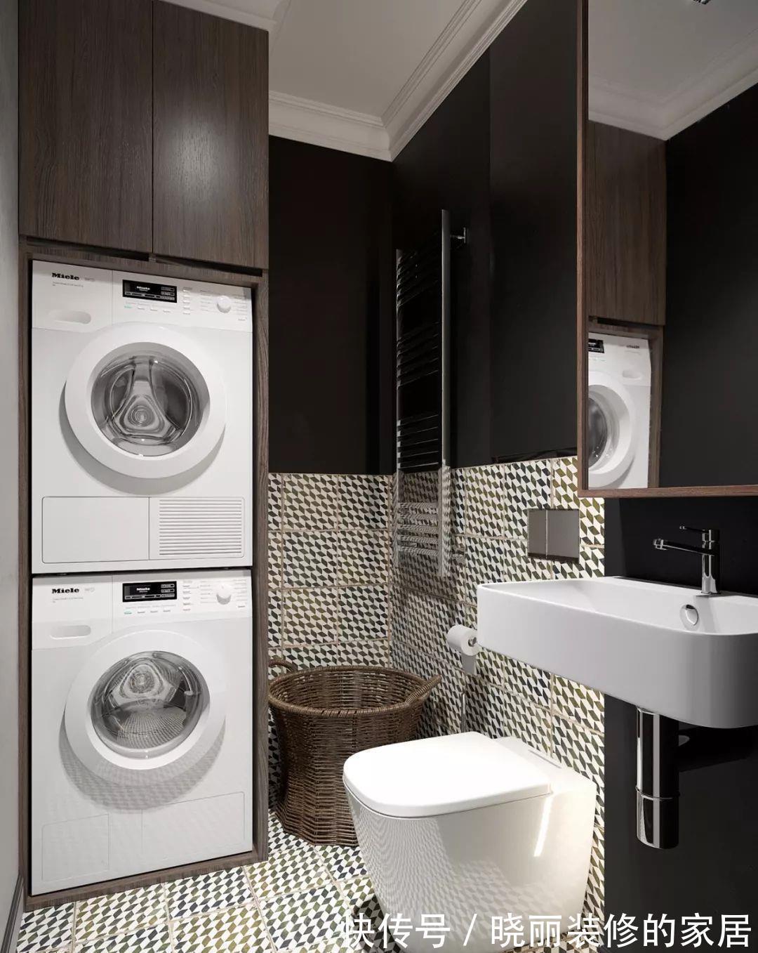 卫生间|5㎡的卫生间怎么放洗衣机?看完就知道了!