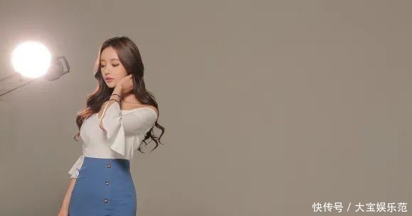 纯色|美女鉴赏:雪扉纯色公主荷叶包臀裙