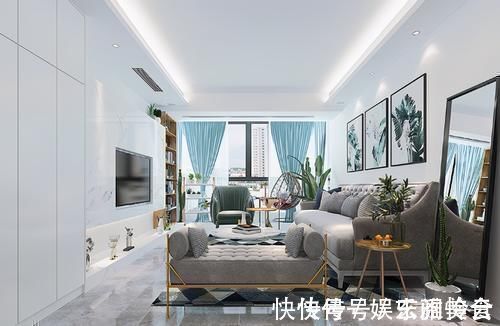 主色调|100平现代风极简家,浅色系混搭设计,让整个内景充满浪漫气息