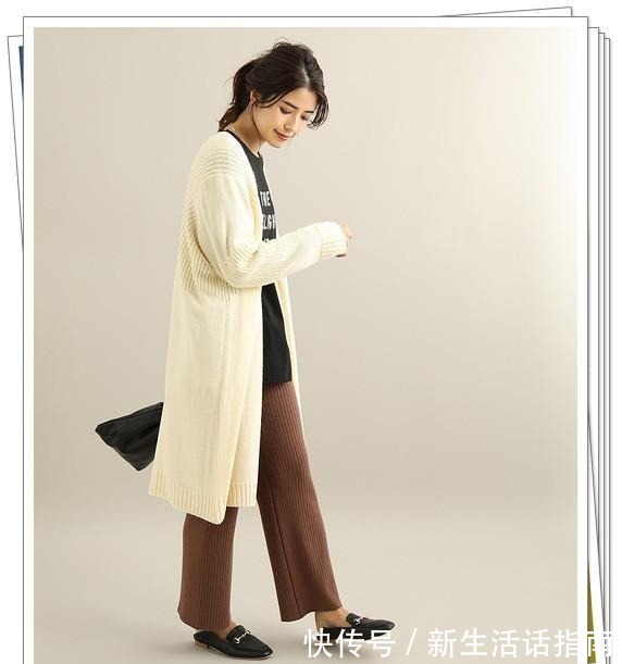 轻熟风 白色开衫的秋季轻熟风搭配示范!3种长度24例穿搭look分享!