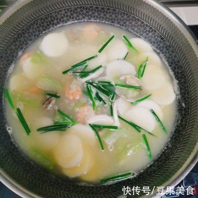 家常菜|海鲜年糕汤#巨下饭的家常菜#