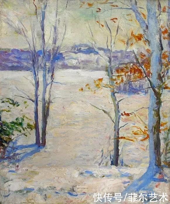 人物|空灵的天使，精美绝伦~雅培·翰德逊·泰勒女性人物油画作品欣赏