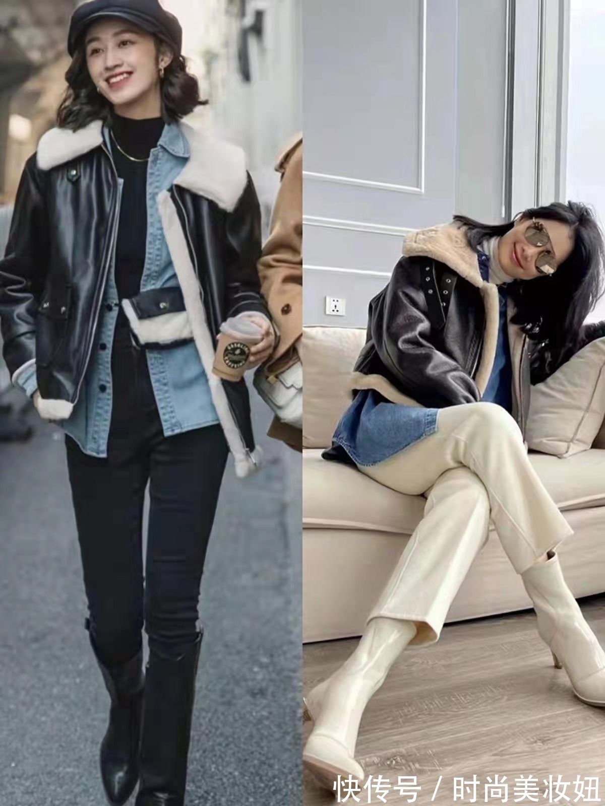 时髦 “叠穿”还是牛仔衬衫更时髦,看时尚博主的搭配,洋气又减龄