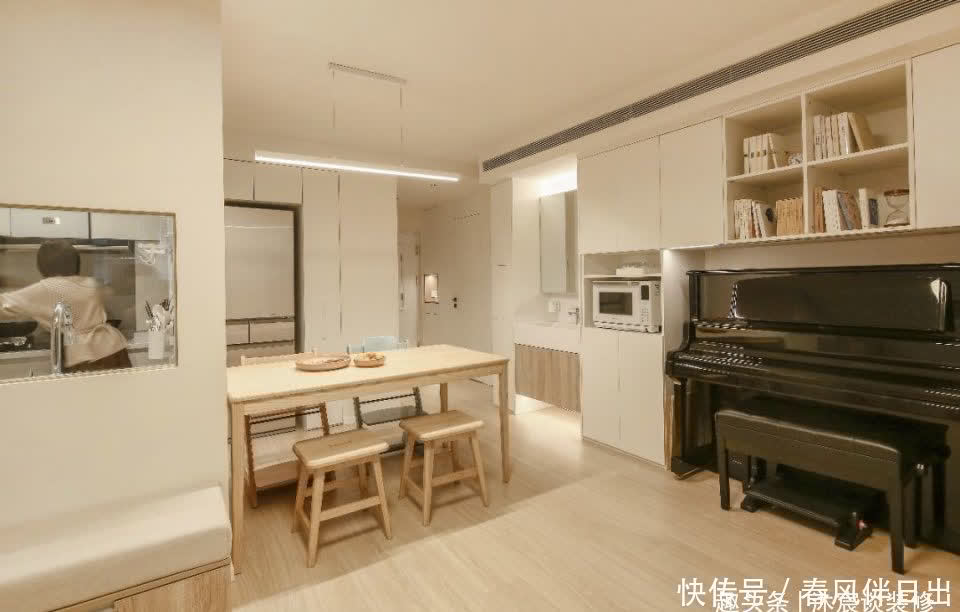 鞋柜|一家6口挤进56㎡小宅，虽小但布置却井井有条，生活过得十分幸福