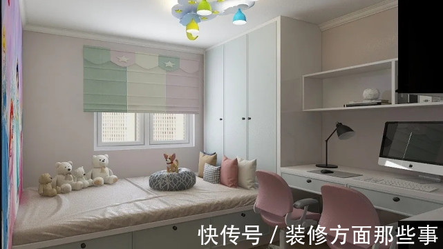 卫生间|90平现代二居室,浅绿色的卫生间这么潮吗?