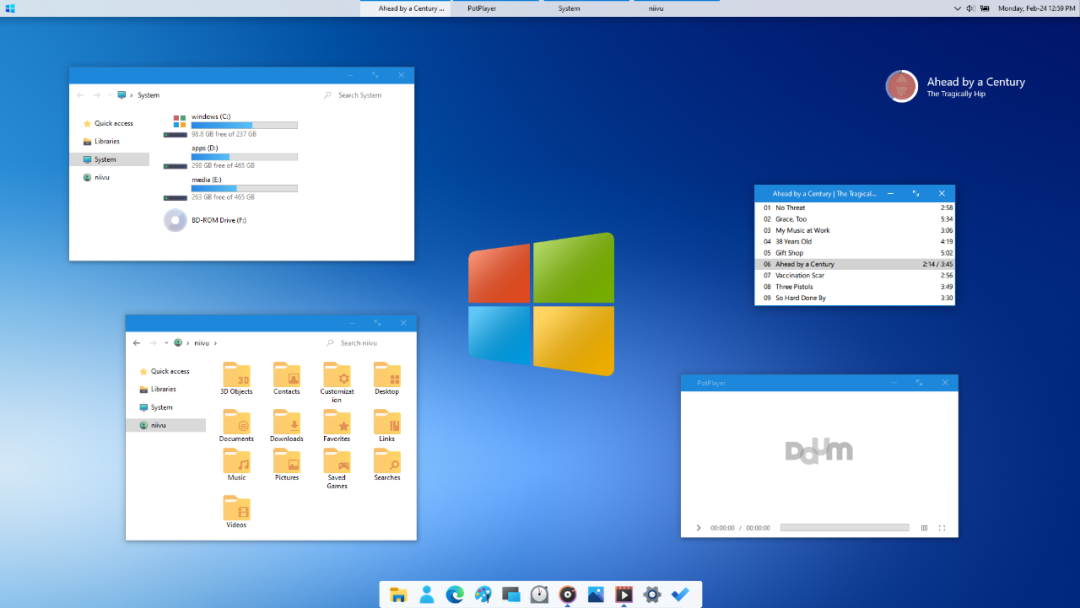 给 WINDOWS 10 美化成 WINDOWS 10X 主题风格-423下载站